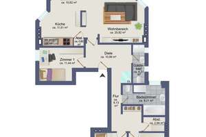 Traumhafte 4-Zimmer Penthouse-Wohnung mit sonniger Loggia in Hoheluft-West – Die vollständige Adresse der Immobilie erhältst du vom Anbieter., 20253 Hoheluft-West, Hamburg – Vorschaubild 18