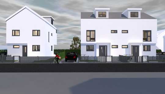 Bild von Baugenehmigung erteilt! Baugrundstück inkl. Projektierung für Doppelhaushälfte und Einfamilienhaus