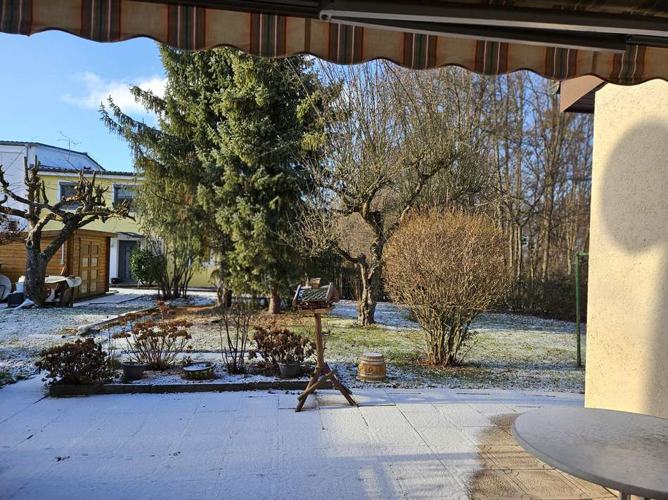 Ausblick auf Terrasse