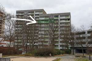 Modernisierte 3-Zimmer ETW 9. OG Balkon abgeschlossener Tiefgaragenstellplatz Darmstadt-Kranichstein