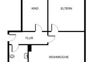 Schön geschnittene 2 Raum Wohnung – Grimmstr. 39, 45883 Heßler, Gelsenkirchen – Vorschaubild 2