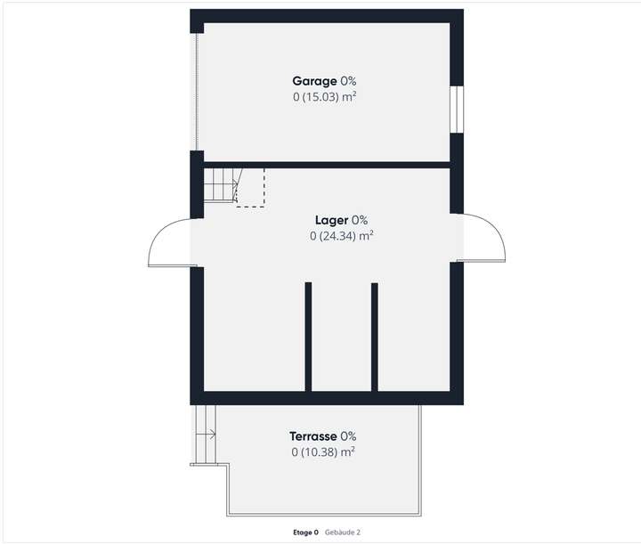 Grundriss Garage und Schuppen