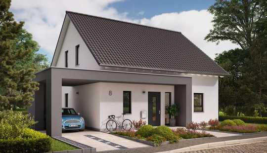 Bild von Planen sie jetzt für ihre Zukunft. Traumhaus von massa. Wer will, der packt mit an und spart Kohle!