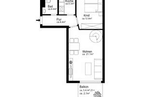 AIGNER - Wohnen auf zwei Etagen: Helle 4-Zimmer-Maisonettewohnung mit Südost-Balkon – Die vollständige Adresse der Immobilie erhältst du vom Anbieter., 80637 Oberwiesenfeld, München – Vorschaubild 9