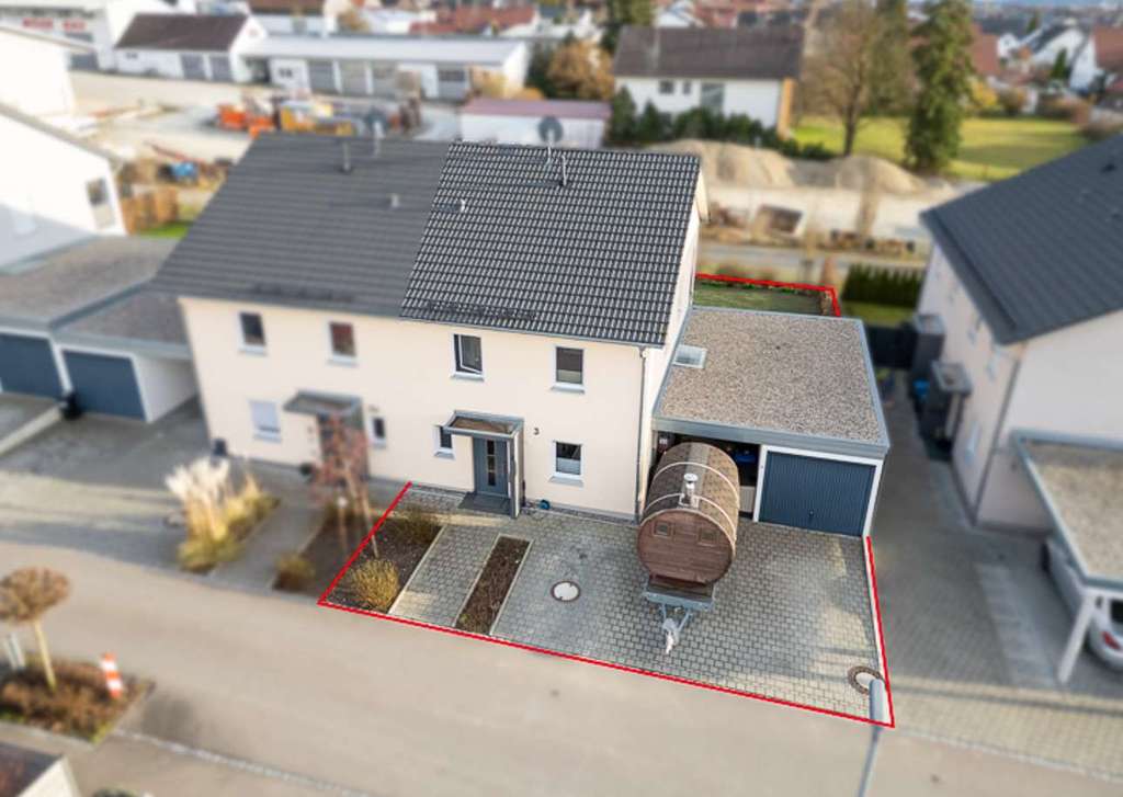 Immobilie in Buch - Familienfreundliche Doppelhaushälfte (Baujahr 2020) und Garten in ruhiger Lage von Buch - Bild 1