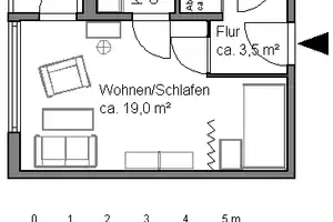 1-Zimmer-Seniorenwohnung mit Balkon ab 60 Jahre – Wernigeroder Weg 26, 30419 Hannover – Vorschaubild 3
