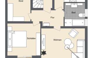 Modernisiertes Reihenmittelhaus mit zwei WE und ausgebautem Dachgeschoss – Die vollständige Adresse der Immobilie erhältst du vom Anbieter., 89079 Wiblingen, Ulm – Vorschaubild 17