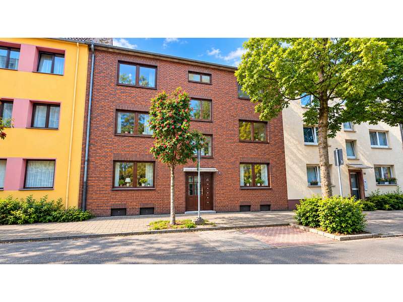 Attraktive Kapitalanlage in Duisburg-Laar – vermietete 2-Zimmer-Wohnung (2.OG links) direkt am Rhein