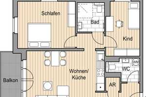 Schöne Wohnung: günstige 3-Zimmer-Wohnung – An der Villa Bolle 8B, 12557 Berlin – Vorschaubild 2