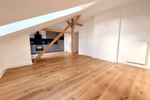 Dachterrasse, EBK, Parkett : Frisch sanierte exklusive DG-Whg. in Denkmalobjekt – 40227 Oberbilk, Düsseldorf – Vorschaubild 6