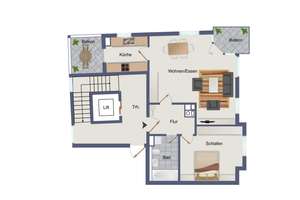 RESERVIERT: Bezugsfreie, frisch renovierte Wohnung in Kleinzschocher.  – Die vollständige Adresse der Immobilie erhältst du vom Anbieter., 4229 Kleinzschocher, Leipzig – Vorschaubild 12