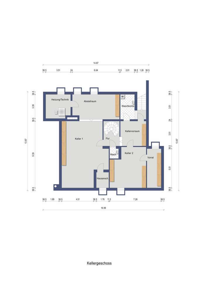Grundriss Kellergeschoss