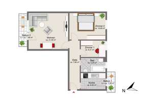 Freie 2,5-Zimmer-Wohnung – Die vollständige Adresse der Immobilie erhältst du vom Anbieter., 81547 Obergiesing, München – Vorschaubild 10