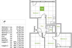 4-Zimmer-Wohnung in zentraler Lage – Leubnitzer Str. 3, 1069 Dresden – Vorschaubild 2