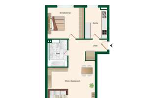 Gepflegte 2-Zimmer-Wohnung mit Balkon und TG-Stellplatz in bevorzugter Lage von Bonn - Oberkassel – Die vollständige Adresse der Immobilie erhältst du vom Anbieter., 53227 Oberkassel, Bonn – Vorschaubild 19