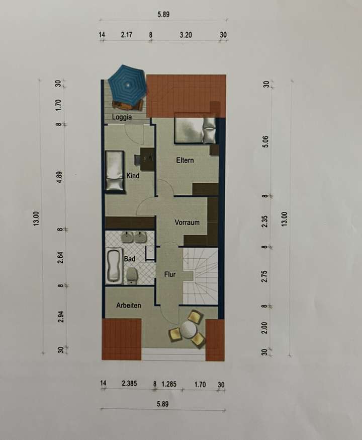 Grundriss Obergeschoss