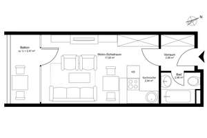 Kapitalanlage: Charmante 1-Zimmer-Wohnung mit Süd-West-Balkon in München-Berg am Laim – Die vollständige Adresse der Immobilie erhältst du vom Anbieter., 81673 Echarding, München – Vorschaubild 4