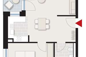Stuttgart-Nord, gemütliche 2-Zimmer-Wohnung – Nordbahnhofstraße 23b, 70191 Am Pragfriedhof, Stuttgart – Vorschaubild 8