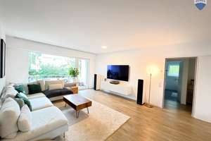 4-Zimmer-Wohnung im EG mit eigenem Garten , Garage und toller Aussicht in  Tüllingen zu vermieten!