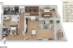 Stilvolle Wohnung in Citynähe – Die vollständige Adresse der Immobilie erhältst du vom Anbieter., 44137 Ruhrallee, Dortmund – Vorschaubild 11