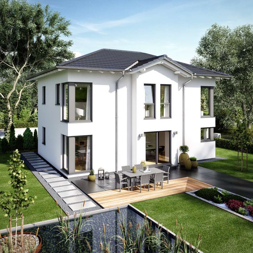 Herrschaftliche Villa Evolution 148 Einzugsfertig EFH 40 Plus incl. Solaranlage mit Speicher
