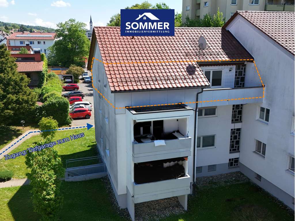 Immobilie in Markdorf - 3-Zimmer-Wohnung in Markdorf mit Balkon und viel Potenzial - Bild 0