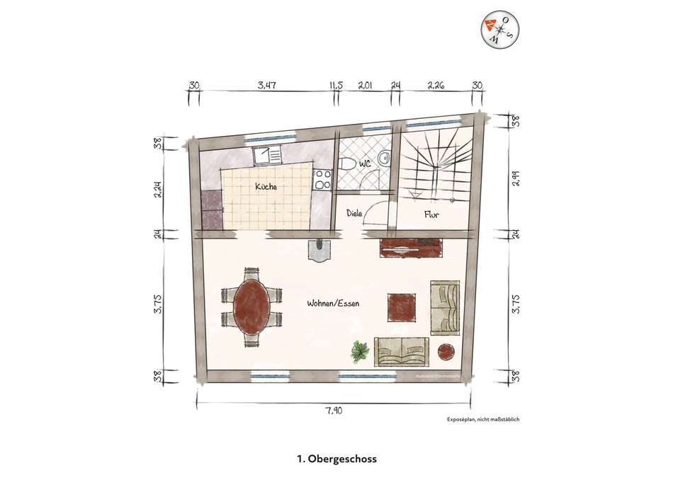 Grundriss 1. OG