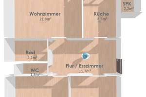 Lichtdurchflutete 3-Zimmer-Wohnung mit Balkon in begehrter Lage von Karlsruhe-Durlach