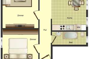 Für Treppenmuffel - 2 Zimmer im EG in Hamm Herringen – Albert-Funk-Straße 93, 59077 Herringen, Hamm – Vorschaubild 2