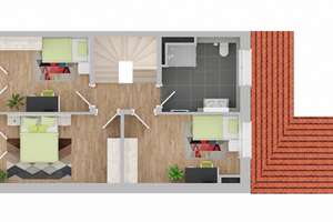Attraktives Neubau-Reihenmittelhaus mit großem Garten in Bestlage – Hainweg 14, 64832 Babenhausen – Vorschaubild 3