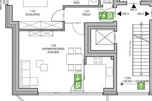 Alltagstaugliche 2-Zimmer-Wohnung mit Erstbezug in Krefeld Oppum - Balkon, Stellplatz, Wallbox – Maybachstraße 158, 47809 Oppum, Krefeld – Vorschaubild 21
