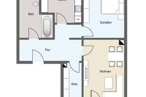 Zentral gelegene 2,5-Zimmer-Wohnung im Chemnitzer Lutherviertel mit Balkon – Die vollständige Adresse der Immobilie erhältst du vom Anbieter., 9126 Gablenz, Chemnitz – Vorschaubild 8
