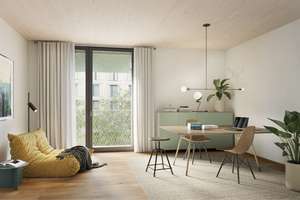Exklusive 2-Zimmer-Wohnung im Neubau mit zusätzlichem Büro und West-Balkon – Die vollständige Adresse der Immobilie erhältst du vom Anbieter., 74076 Heilbronn, Heilbronn – Vorschaubild 1