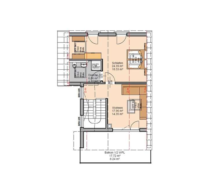 Grundriss Dachgeschos