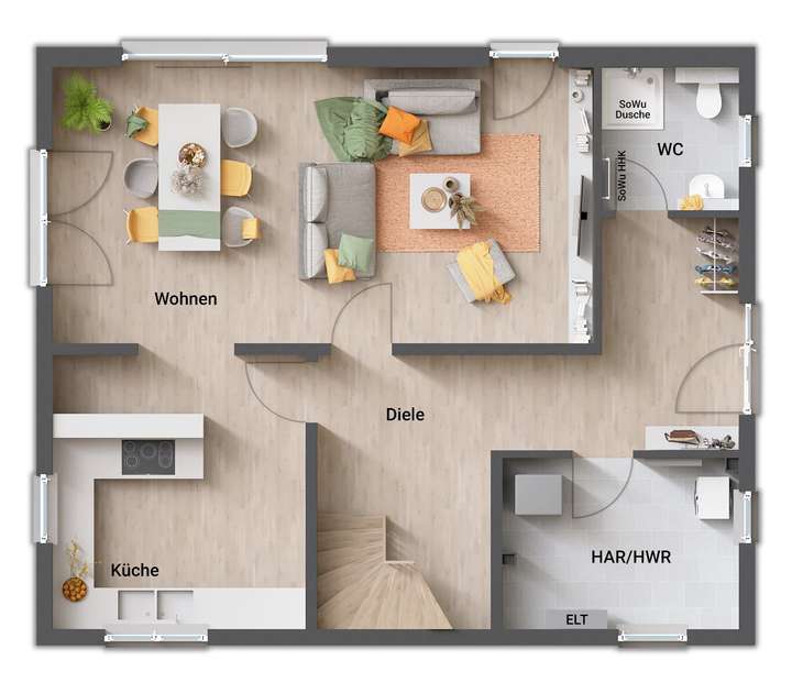 Grundrissvariante 2 EG