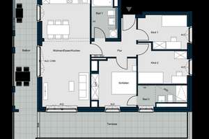 Einzigartige 4-Zimmer-Dachterrassewohnung – Die vollständige Adresse der Immobilie erhältst du vom Anbieter., 81249 Lochhausen, München – Vorschaubild 22