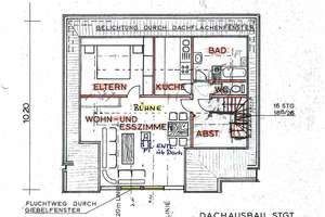 Kernsanierte Dachgeschosswohnung inkl. Einbauküche an den Weinbergen – Die vollständige Adresse der Immobilie erhältst du vom Anbieter., 70329 Obertürkheim (Ortsteil), Stuttgart – Vorschaubild 2