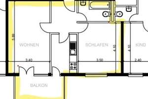 Helle 2-Zimmer-Wohnung im 2. OG mit Balkon in Duisburg-Wanheimerort – Im Schlenk 30, 47055 Wanheimerort, Duisburg – Vorschaubild 4