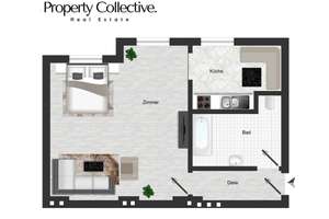 Bezugsfrei: Saniertes 1 Zimmer-Apartment mit Altbau-Flair – 13347 Wedding, Berlin – Vorschaubild 12