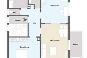 Helle 3-Zimmer-Wohnung mit Balkon in guter Lage von Stuttgart-Vahingen – Die vollständige Adresse der Immobilie erhältst du vom Anbieter., 70563 Vaihingen-Mitte, Stuttgart – Vorschaubild 7