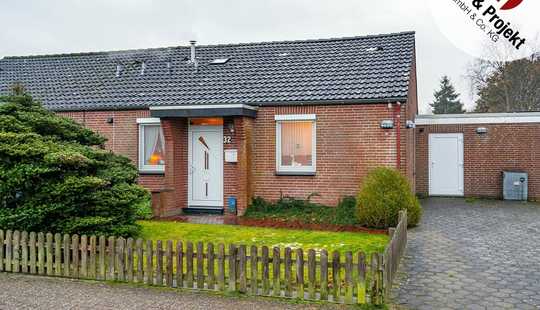 Bild von Wohnen & Erholen in Berumbur – gepflegte Doppelhaushälfte mit Terrasse und ruhiger Lage