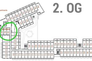 Nur noch einziehen! Komplett möbliertes 1-Zi.-Apartment im "Turm" eines eleganten Apartmenthauses! – Nagahama-Allee 76, 86153 Am Schäfflerbach, Augsburg – Vorschaubild 18