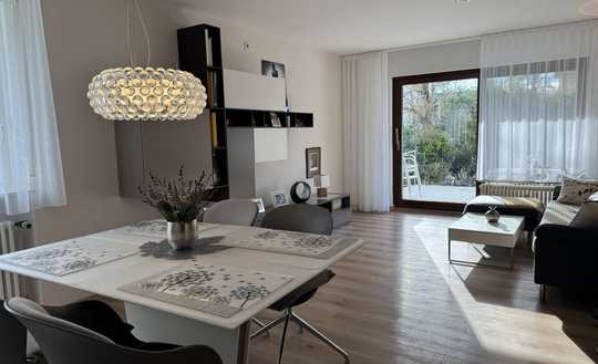 Wohnen in Bestlage, 2 Zimmerwohnung mit Terrasse und Gartennutzung + Hobbyraum und 2 Stellplätze