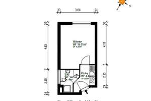 Bezugsbereites 1-Zimmer-Apartment in beliebter Lage von Bonn-Endenich inkl. TG-Stellplatz – Die vollständige Adresse der Immobilie erhältst du vom Anbieter., 53121 Endenich, Bonn – Vorschaubild 5