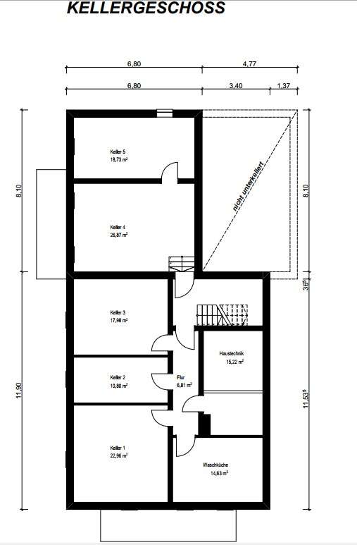 Grundriss KG - Teil der genehm