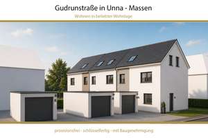 Architekten-Reihenhaus in Unna-Massen – Neubau mit individueller Grundrissgestaltung - baugenehmigt