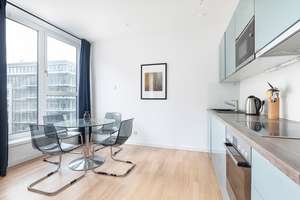 Chausseestraße, Mitte: 2 Zimmer Neubauwohnung im "Living 108", 3. OG, Gemeinschaftsterrasse, Aufzug – Chausseestr. 108, 10115 Mitte (Ortsteil), Berlin – Vorschaubild 6