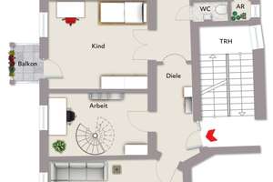 Wiesbaden: Stilvolle Altbau-Maisonette mit Charme! – Die vollständige Adresse der Immobilie erhältst du vom Anbieter., 65195 Westend / Bleichstraße, Wiesbaden – Vorschaubild 7