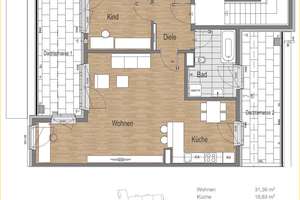 München/Ramersdorf - lichtdurchflutete 3-Zi.-Whg. im 4. OG mit zwei Dachterrassen – Ottobrunner Str. 35, 81737 Ramersdorf, München – Vorschaubild 16