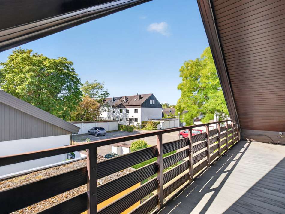 Blick vom Balkon